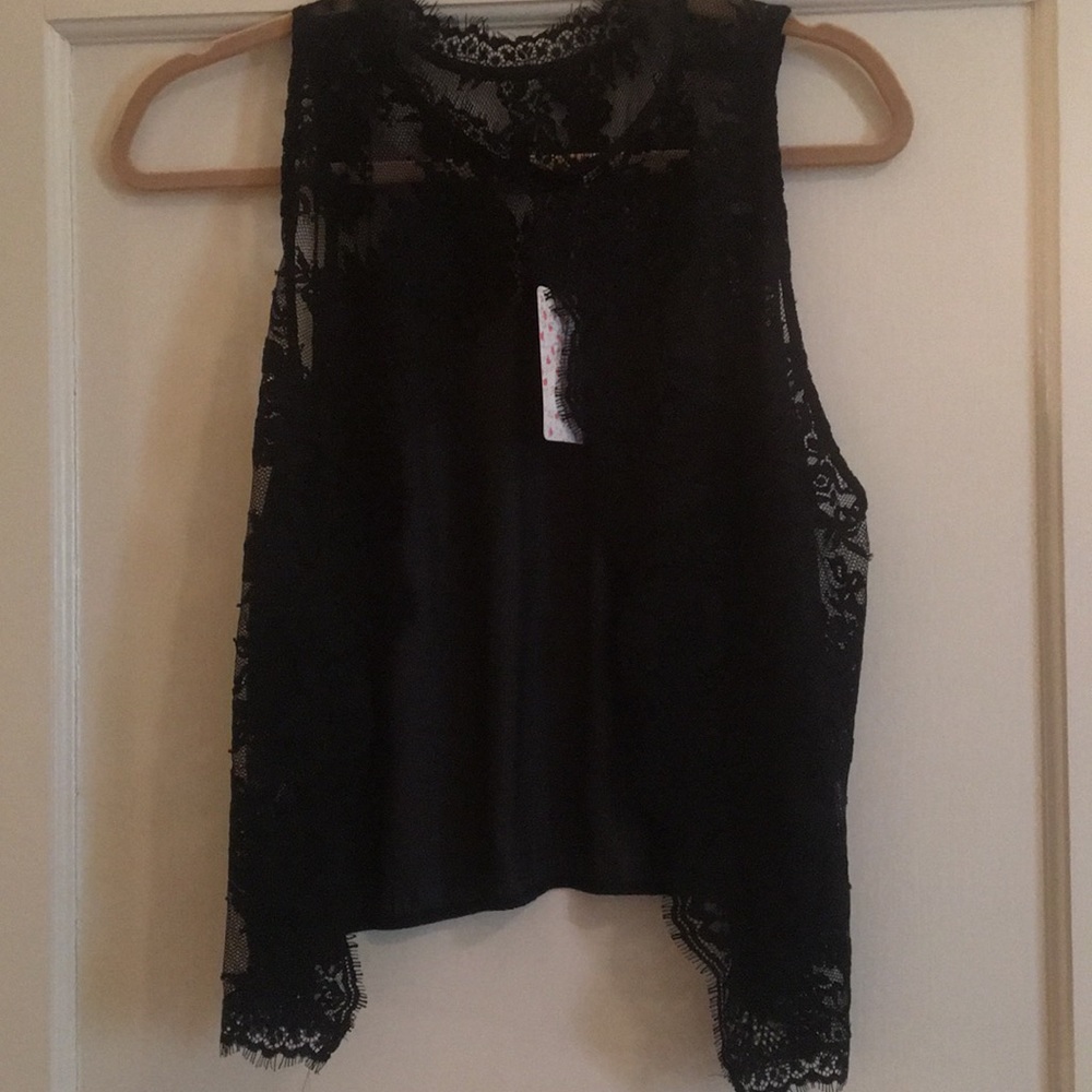 Lace Open Back Tank